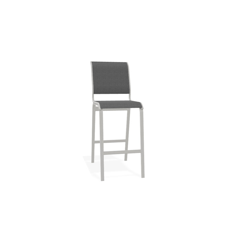 Tabouret de bar 29,5 po Holna, Titane Sunbrella®, Neige texturée