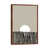 Classic Brown Wood Floater Framed