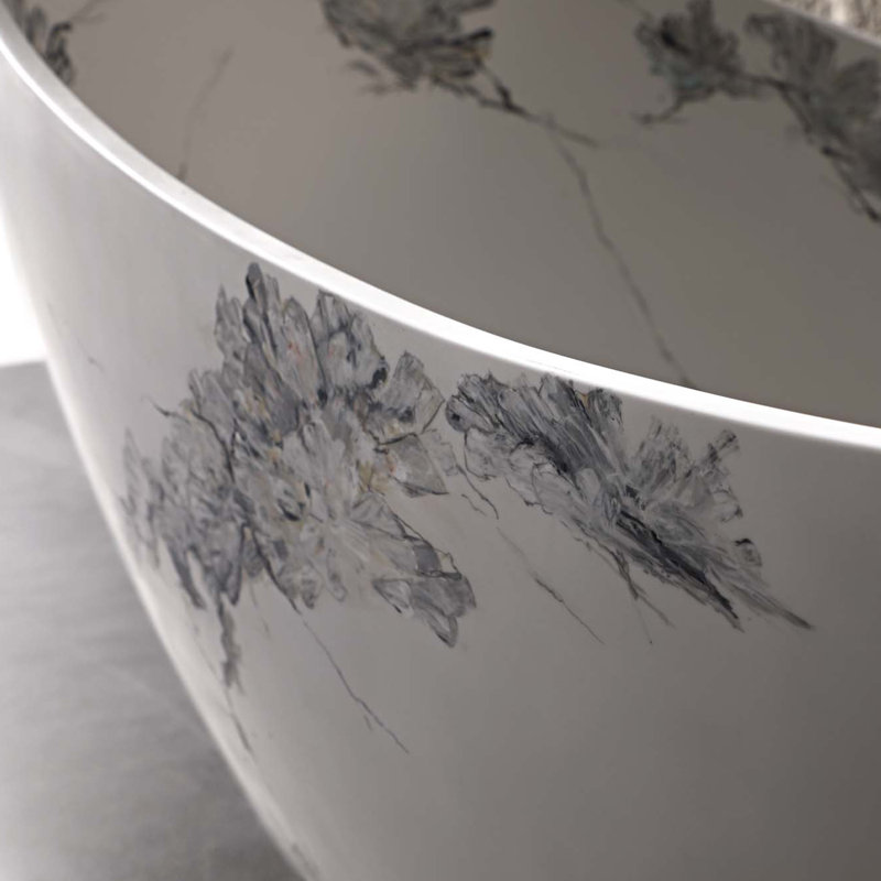 74" Solid Surface Freestanding Bathtub