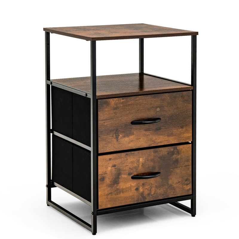 Freeville 45cm W Bedside Table