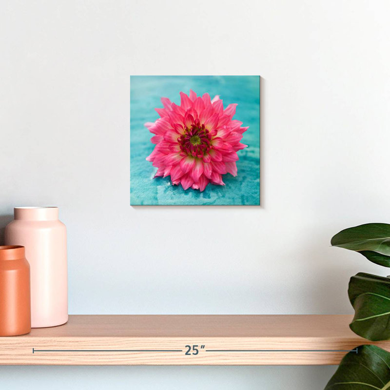 Harnek magnifique fleur rose, H 10 po x l 10 po
