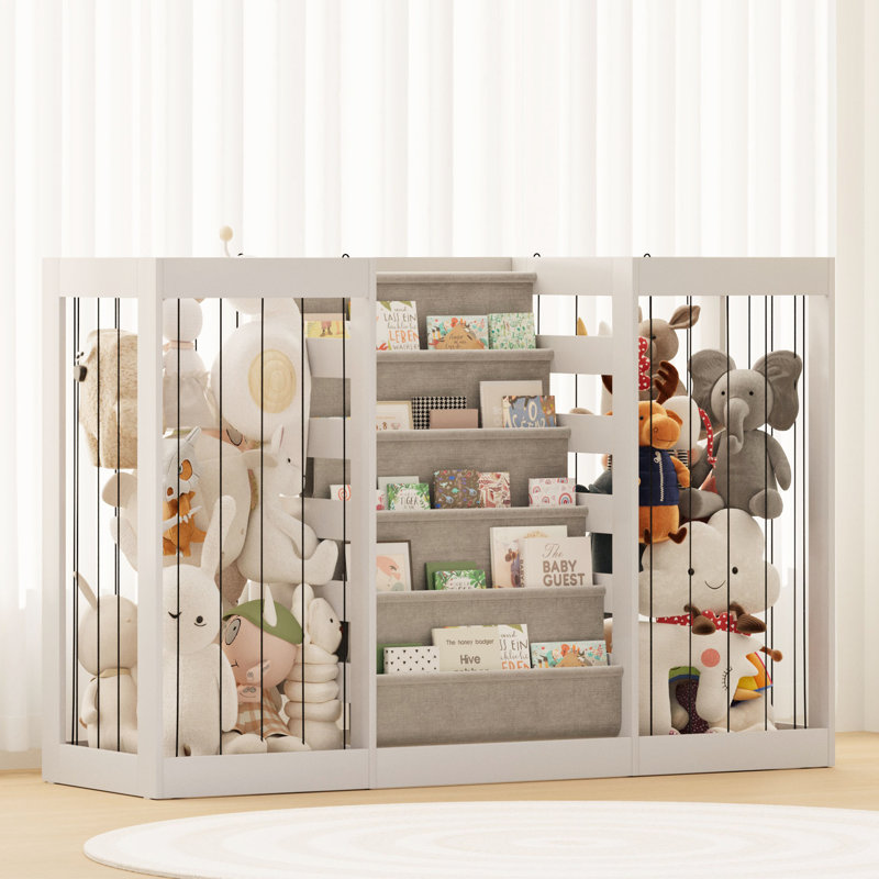 80cm H x 120cm W Book Display Bookcase, White