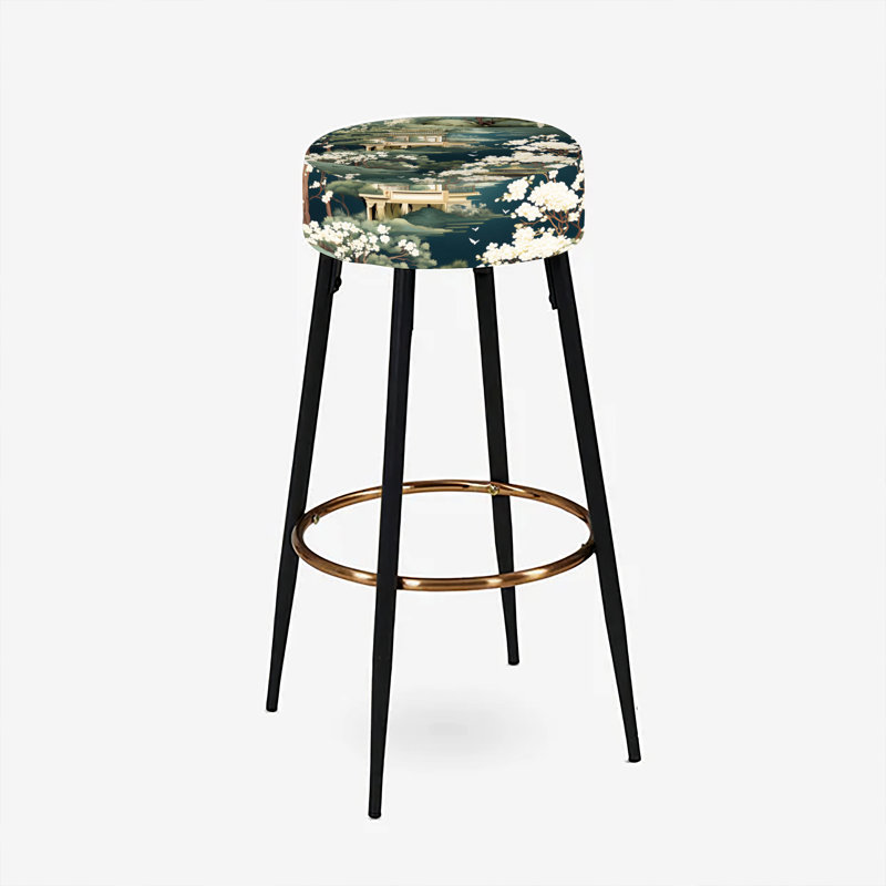 Ensemble de 2 tabourets de bar chinois Tea House Elegance