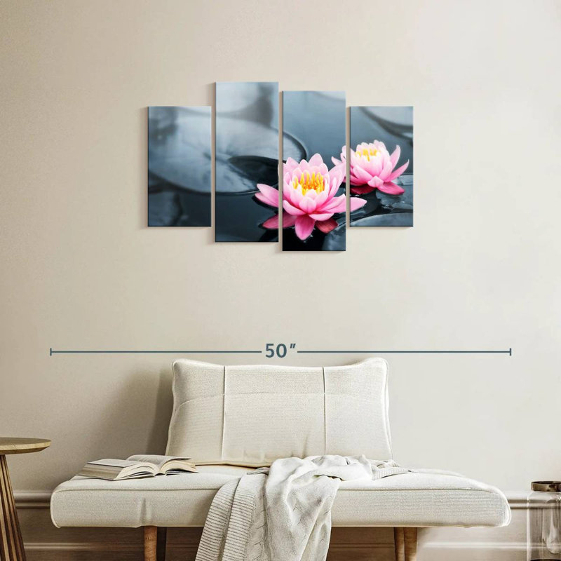 Fleurs de lotus Harnek Pop, H 22 po x l 36 po