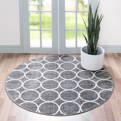 Tapis gris foncé / gris clair Obion