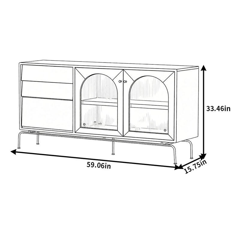 French Retro Sideboard