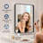 Molly Tempered Glass and Metal Framed French Cleat Mounted Wall Bathroom / Vanity Mirror-88169070-86873724