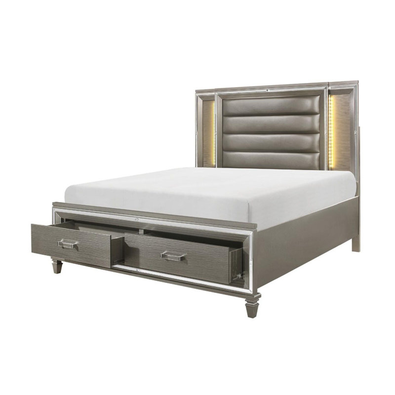 Ensemble de chambre avec lit tapissier Estrellas Wiley, Grand