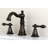 Kingston Brass English Classic Two-Handle 3-Hole Deck Mount Widespread Bathroom Faucet with Pop-Up Drain-29273128