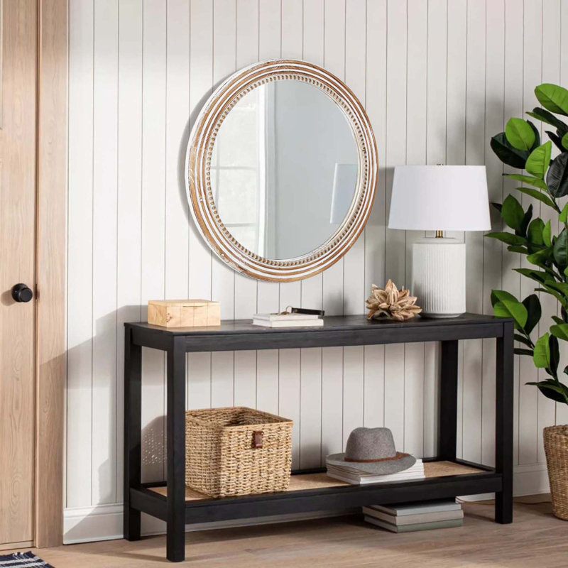 Rustic Round Wall Mirror