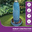 Très grande fontaine d'extérieur de 38,5 po de hauteur avec lumière DEL, fontaine en céramique, cascade apaisante pour le jardin, le patio, la cour ou le porche