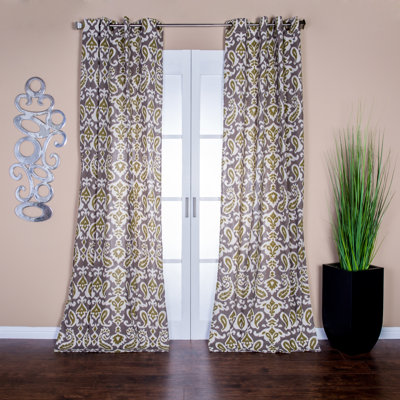 Harrell Semi Sheer Curtain Single Panel