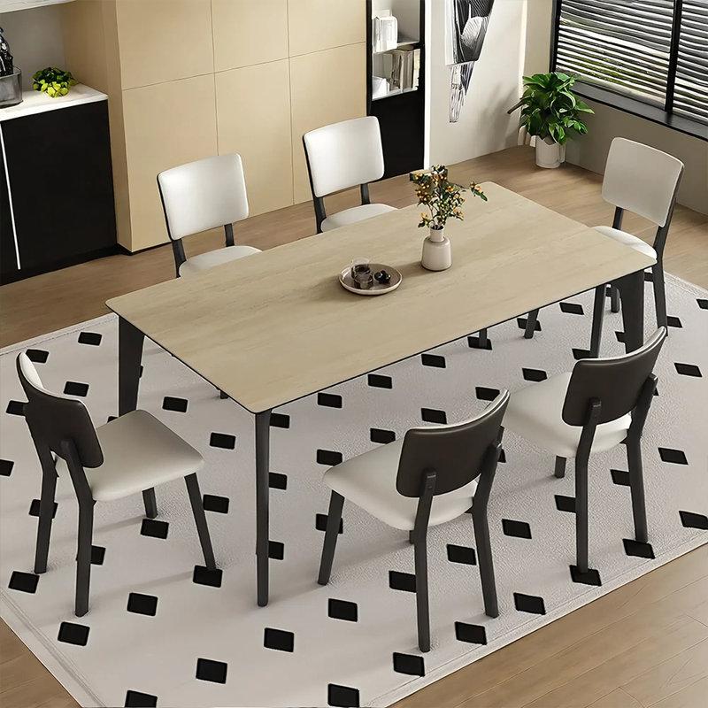 Ensemble de table et de chaises élégantes, H 29,52 po x L 55,11 po x l 31,49 po