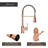 Spring Single Handle Copper Kitchen Sink Faucet