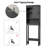  Freestanding Over The Toilet Storage Cabinet, Farmhouse Bathroom Storage With Adjustable Shelf & Barn Door-834105210