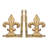 Decorative Metal Fleur de Lis Bookends-836453707