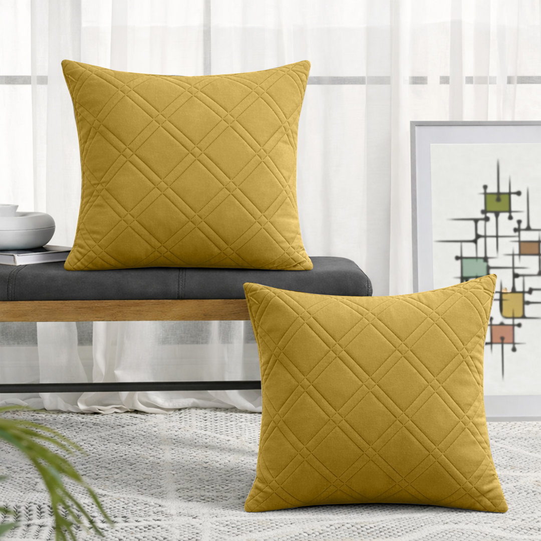 Geometric Square Cushion