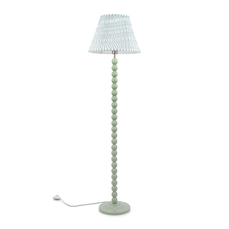 Bobbles 149cm Traditional Floor Lamp, Sage