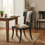 Chaise d’appoint en lattes sur toile rembourrée athena off blanc-20383172