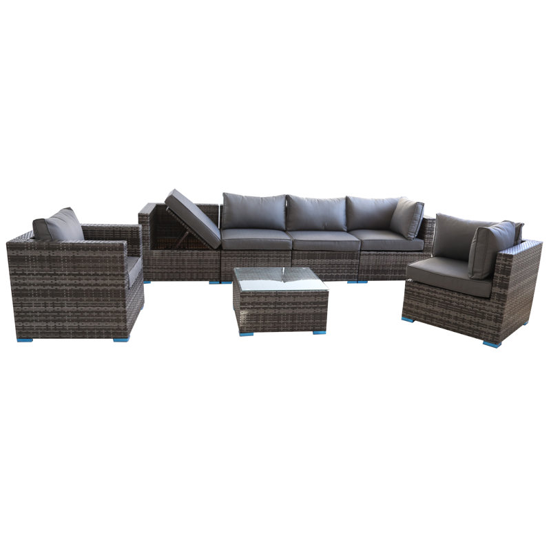 The Long Island 5 Seater Recliner Set With Single Seater, Grey