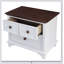 Durable Wooden Captain Two-Drawer Nightstand with Stylish Design for Bedroom and Living Room Use
