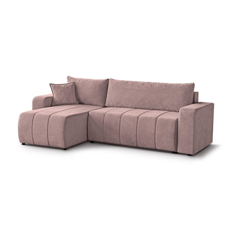 Rogovy Universal Corner Sofa with Sleeping Fuction , Pink