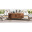 Table basse ovale en bois cannelée-440808257
