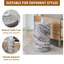table basse cylindrique texturée en marbre