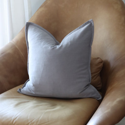  Solid Cotton Pillow Cover