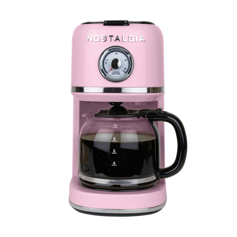Cafetière 10 tasses Nostalgia Classic Retro, rose, Rose