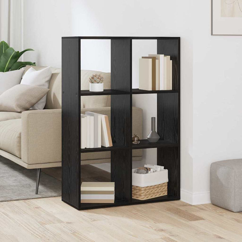 Book Cabinet Engineered Wood Bookshelf Freestanding Storage Organizer, (3 Shelves) 103.5cm H x 69.5cm W x 29cm D