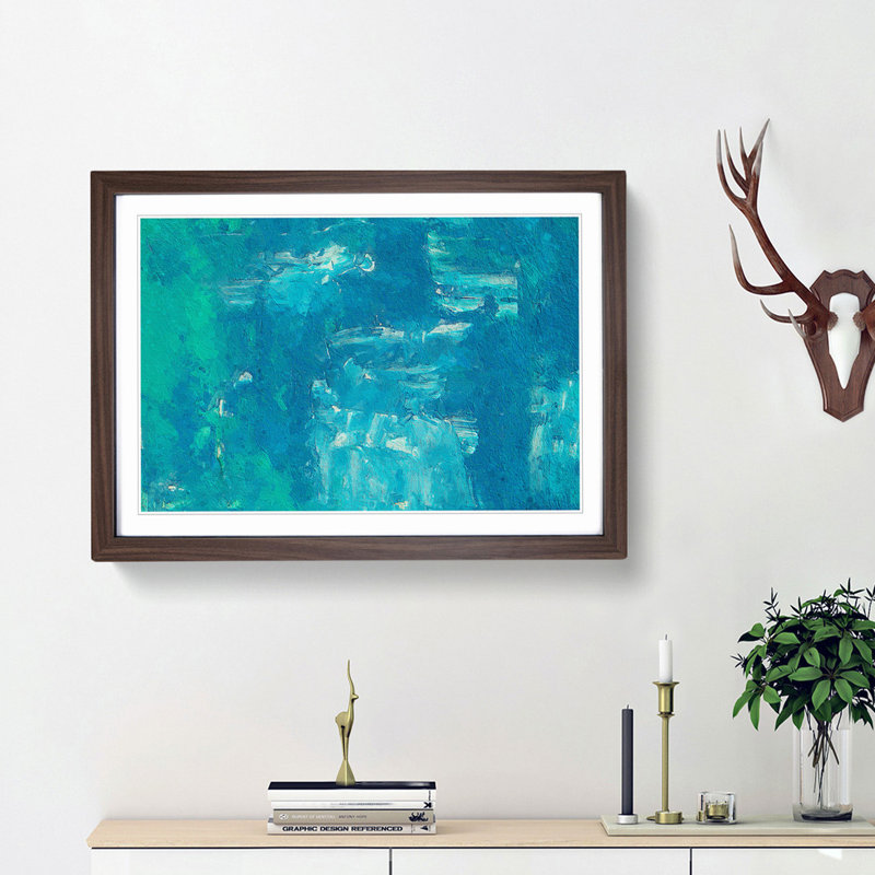 Abstract Vol.313 by S.Johnson - Framed Print, 24cm H x 33cm W x 2cm D, Walnut Framed