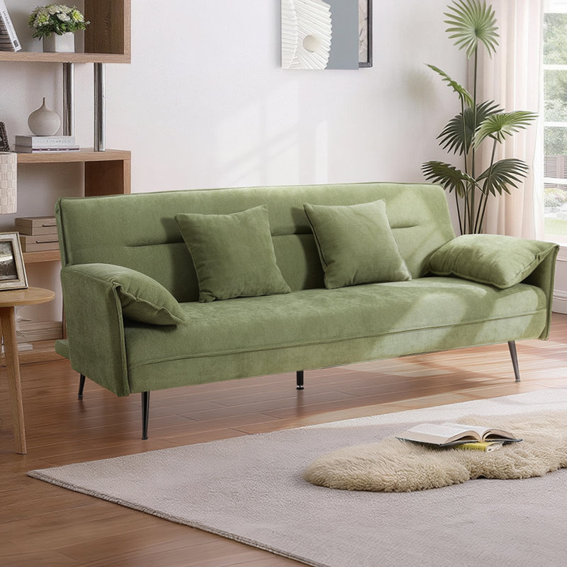 3 Seater Sofa Bed, Green