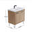 Lunea 30'' Single Bathroom Vanity with Drop-In Ceramic Sink – Soft-Close Doors, Clean Lines & Scandinavian-Inspired Design-1526349669
