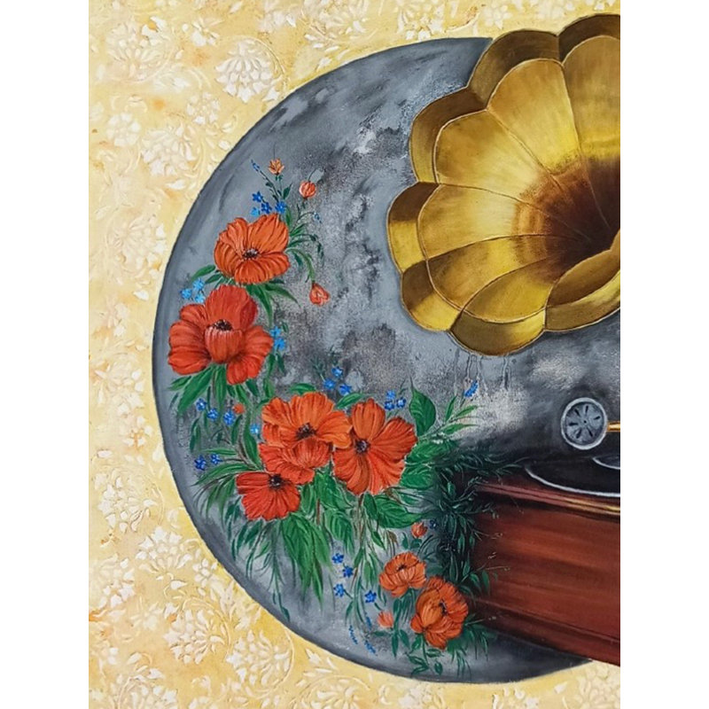 Gramophone | Peinture de Hina Sudhir Mahuv Niagara