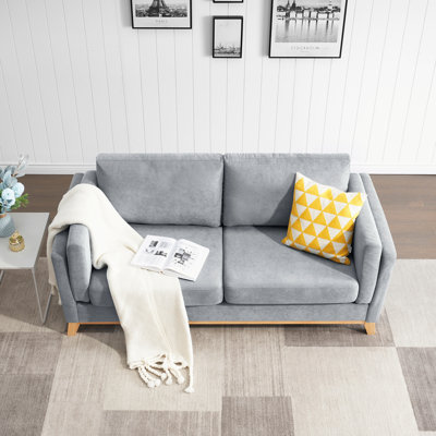 Fabric 72.44'' Reception Loveseat
