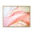 Toile avec cadre flottant brun
