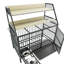 Cage pour animal de compagnie avec fer et -, exquis, noir Profondeur, 23,96 de largeur, 50,58 de hauteur fonctionnelle,-61942566-61942564