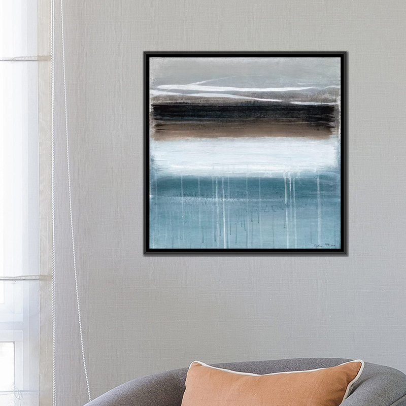 «Landscape Memory I», reproduction sur toile, H 18 po x l 18 po x P 1,5 po, Toile encadrée noire, Pas de tapis
