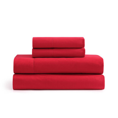 Tommy Hilfiger Solid Cotton Percale Sheet Set