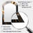 Gold and Black Mystic MÚlange III - Abstract Shapes Arch Decorative Mirror, Modern Asymmetrical Large Wall Mirror, Printed Metal Art-2130226814