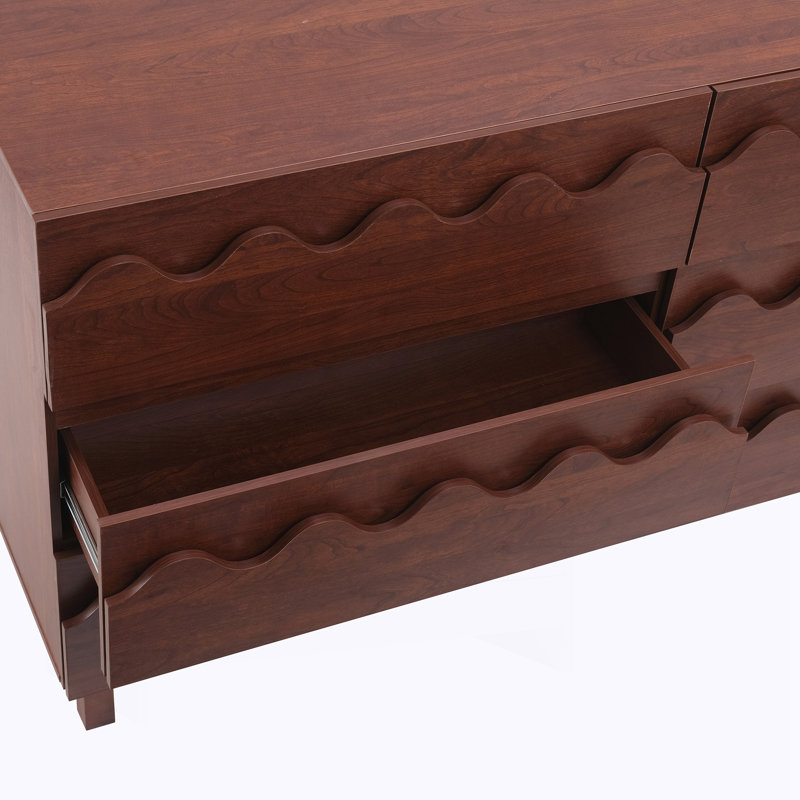 Commode 6 tiroirs 60 po, Noyer