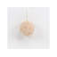 Faux Fur And Sequin Christmas Ball Ornaments - 2.75" - Beige - Set Of 4