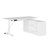 Lorentz Adjustable L-Shaped Metal Base Standing Desk-592156075