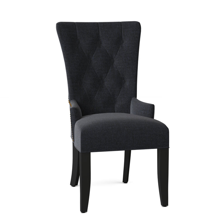 Fauteuil capitonné et rembourré