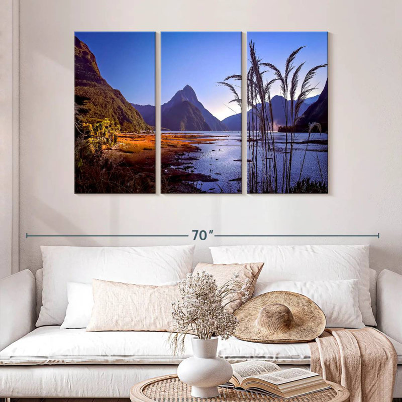 Milford Sound, lever du jour, H 32 po x l 50 po