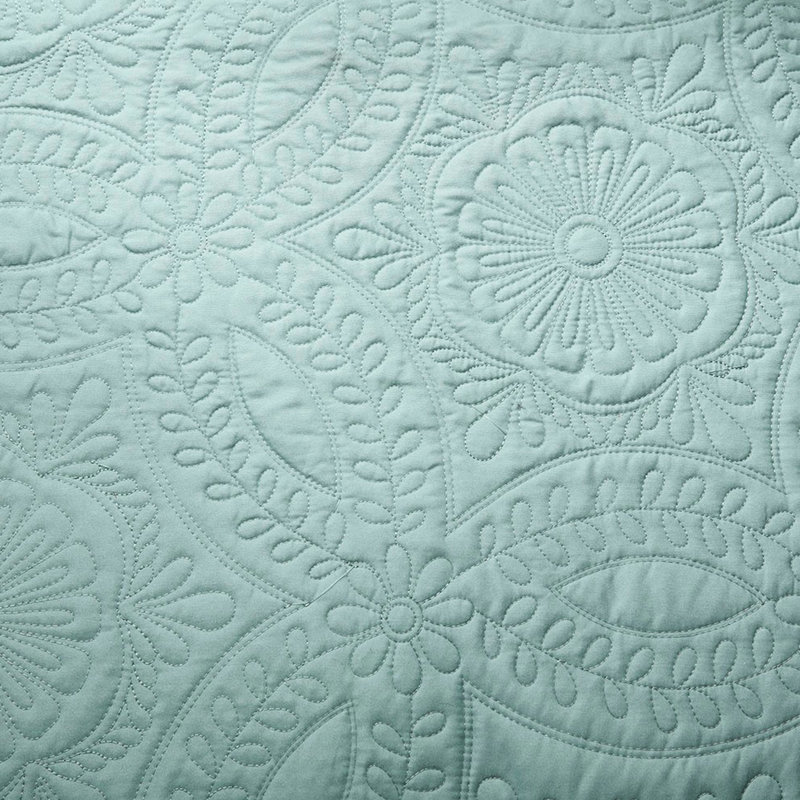 Housse pour lit de jour 6 en médaillon bleu, simple, réversible, avec housse, chute de 15 pouces, 3 taies décoratives et coussin décoratif 6 pièces bleues, taille simple, réversible avec motif médaillon