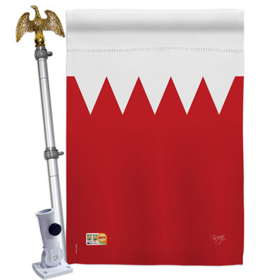Double Sided 40'' H x 28'' W Polyester Flag Set