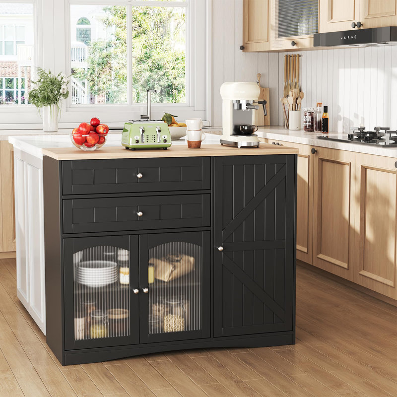 Buffet Farmhouse avec portes de grange