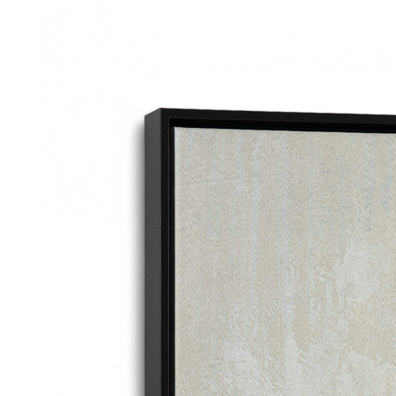 «Gentle Abstract Layers I», reproduction sur toile dans un cadre, H 12,75 po x l 12,75 po, Noir satiné